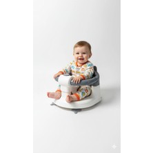 Marvielle Önden Açılır Bebek Banyo & Bebek Mama Oturağı Gri - Bebek Banyo Aksesuarı