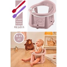 Marvielle Vakumlu Bebek Banyo & Mama Oturağı + Silicolife 2 Adet Silikon Mama Kaşığı - Bebek Banyo Aksesuarı