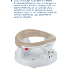 Marvielle Yandan Açılır Banyo & Mama Oturağı Taş - Bebek Banyo Aksesuarı