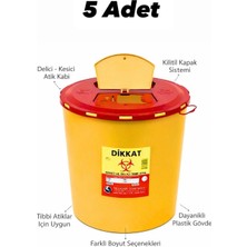 Marvielle Tıbbi Atık Kovası, Enfekte Kovası Sarı Renk , Hijyenik ve Güvenli Kullanım - Çöp Kovası