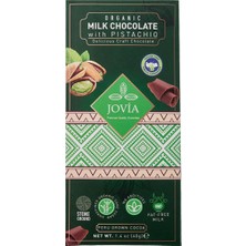 Jovia Organik Sütlü Antep Fıstıklı Çikolata 40 G - 8 Adet
