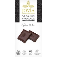 Jovia Organik %100 Kakao Bitter Çikolata 75 G - 4 Adet