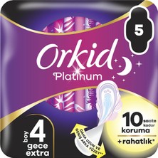 Orkid Platinum Tekli Paket Gece Ekstra 5'li - 7 Adet