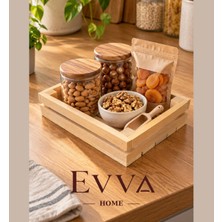Evva Home 🌿 Ahşap Dekoratif Kayın Kasa Organizer Kutu
