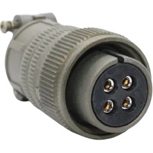 Maojwei MS3106-18-10S ,düz/seyyar M25/4PIN/DIŞI Konnektör