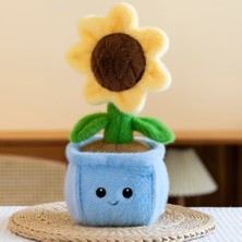 Selay Toys Çiçek Peluş Oyuncak 30 cm Sarı 4504