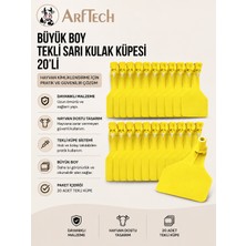 Büyük Boy Tekli Sarı Kulak Küpesi (20 Li)