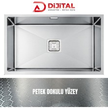 Gl General Neo 70 40X70 Inox Petek Dokulu Mutfak Eviyesi 304 Paslanmaz Çelik 1mm