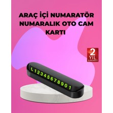 Astraltech Fosforlu Araç Içi Park Kartı Numaratörü