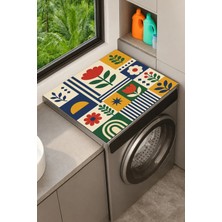 Marvielle Çamaşır Kurutma Makinesi Üstü Düzenleyici Matı Sıvı Geçirmez Örtü - Banyo Düzenleyici