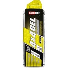 Hardline Nutrition 4x4 Gel Kafein + Gos (60 ml *1 Adet) Karbonhidrat, Magnezyum, Potasyum, Sodyum, Kafein ve Galaktoolgosakkarit (Bumino® Gos) Içeren Enerji Jeli