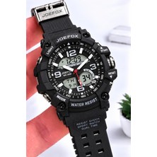 Joefox Digital ve Analog 2 Yıl Garantili Kronmetre+Takvim+Alarm+Aydınlatma Erkek Kol Saati Joe.s3