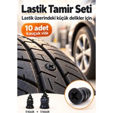 Evgereçlerim Kauçuk Lastik Tamir Seti Vidalı Oto Motosiklet Uyumlu Pratik Onarım Vidası