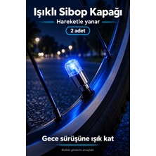 Evgereçlerim Hareket Sensörlü Işıklı Lastik Sibop Kapağı 2 Adet