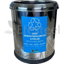 Efesteel 304 Paslanmaz Çelik Otel Oda Içi Geri Dönüşüm Kutusu - Çelik Sıfır Atık Kutusu