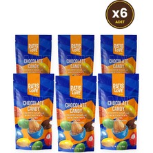 Patiswiss Patislove Renkli Şeker Kaplı Sütlü Çikolatalı Bütün Yer Fıstığı Draje, 90G x 6 Adet