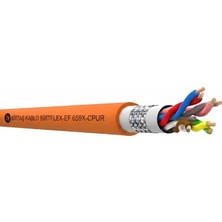 Birtaş EF6512-CPUR-5X0.25 ,kesit 0.25MM 5-Damar/çok Telli Blendajlı Ağırşart Hareketli Pur Kablo