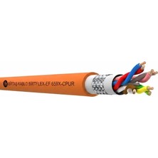 Birtaş EF659X-CPUR-12x0.25 ,Kesit 0.25mm² 12-Damar/Çok Telli Blendajlı Ağırşart Hareketli 1mt PUR Kablo