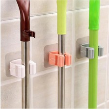 Marvielle 4 Adet Delmeksiz Süpürgelik Klipsi Askısı Kanca Yuvası Banyo Duvara Monte - Banyo Düzenleyici
