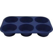 Yaşar Cam 6 Lı Büyük Muffin Lacivert