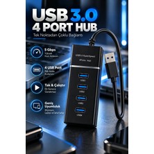 Pemberton USB Girişli 4 Portlu USB Çoklayıcı USB Çoğaltıcı USB Hub USB 3.0 Laptop Notebook Desktop Pc Uyumlu 4 Port USB Hub Çoklayıcı Çoğaltıcı 4 Lü Usp Pc Kablosu Ledli Işıklı