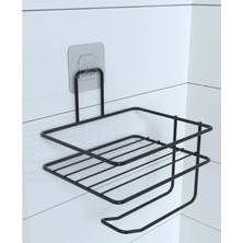 Marvielle Pratik Yapışkanlı Metal Tuvalet Kağıdı Tutucu - Banyo Düzenleyici