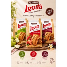 Roshen Lovita 3'lü Kurabiye & Bisküvi Seti Elma & Tarçın, Çilek ve Vişne & Vanilya
