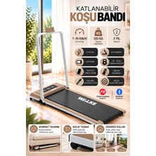 Walke W-Fit Brown Bluetoothlu Uygulamalı Uzaktan Kumandalı Koşu Bandı Yürüyüş Bandı Kahverengi