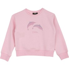 National Geographic Pembe Kız Çocuk Sweatshirt N6WG-SWT4860