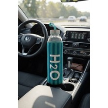 H2O Desenlı Kılıflı 750 ml Cam Matara * Çızgı