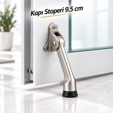 Nzb (1 Adet) Paslanmaz Inox Kapı Stoperi 9.5 cm Sessiz Yavaşlatıcı Durdurucu Kapı Sabitleme Çarpma Önleyici Yapı