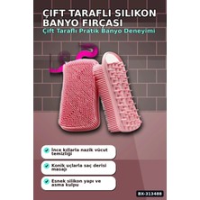 Marvielle Silikon Banyo Masaj Fırçası Çift Taraflı 1 Adet - Banyo Düzenleyici
