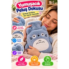 Open City Mavi Totoro Peluş Termofor Sıcak Su Torbası Yumuşak Kılıflı Sıcak Soğuk Kullanımlı Sevimli Tasarım