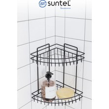 Marvielle 2 Katlı Banyo Rafı - Kompakt Banyo Organizer - Banyo Düzenleyici