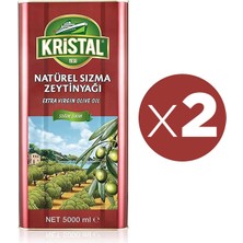 Kristal Natürel Sızma Zeytinyağı 5 L Teneke Dg x 2 Adet