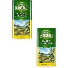 Kristal Riviera Zeytinyağı 5 L Teneke x 2 Adet