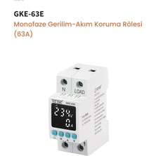 Tense GKE-63E Monofaze Yüksek&Düşük Gerilim Kontrol Rölesi 63 Amper Özellikli Kullanım Tipi