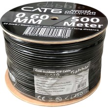 Gabble Ftp 23AWG 500M Dış Ortam Cat6 Siyah - 0.60MM