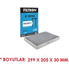 Filtron Karbonlu Polen Filtre Audı A4 B6 B7 2000-2009 A6 C6 1997-2005 Tüm Motor Tipleri 4B0819439B K1078A