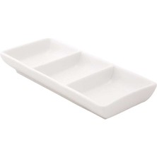 Ultraform Hotel Porselen 3 Bölmeli 7X14 Meze Tabak