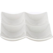 Ultraform Dört Bölmeli Kare Servis 16,5 cm