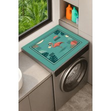 Marvielle Çamaşır Kurutma Makinesi Üstü Düzenleyici Matı Sıvı Geçirmez Örtü - Banyo Düzenleyici
