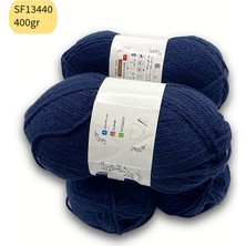 Oxford İplik Ihraç Fazlası 4'lü Paket 400 gr Akrilik Lacivert SF13440