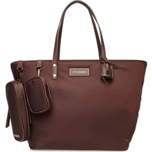 Steve Madden Tote Çanta, Standart, Kahve