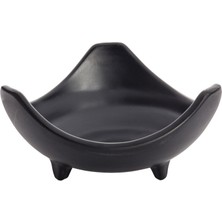 Ultraform Melamin Minimal Üçgen Kase Siyah 13.5cm