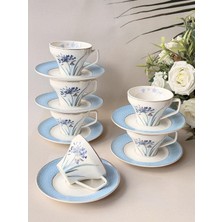Mikasa Moor Türk Kahve Fincanı 6 Kişilik 12 Parça Lavender Flutter
