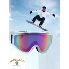 Nublado Kayak Gözlüğü Offroad Antifog Korumalı Güneş Kar Gözlük Gökkuşağı Snowboard Outdor Sporu
