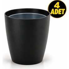Dekoratif Siyah Orkide Saksısı - 4 Adet Set Fiyatlı -12 Pot Üretim Saksısına Uygun Kaliteli Ürün