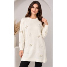 Kader Kadın Kelebek  Detaylı Sweatshirt Kadın Tesettür Tuni