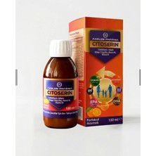 Axelon Pharma Citoserin Portakal Aromalı Şurup 150ML( Sitikolin, Fosfatidilserin, Omega-3, Vitamin Içeren Takviye Edici Gıda)